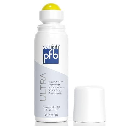 PFB Vanish Ultra mit Chromabright & Shitake Pilz - Triple Action Dunkelfleckentferner, Eingewachsene Haare & Rasierpickel Stoppler, Roll-On Hautpflege Behandlung, 93g – Neue Formel