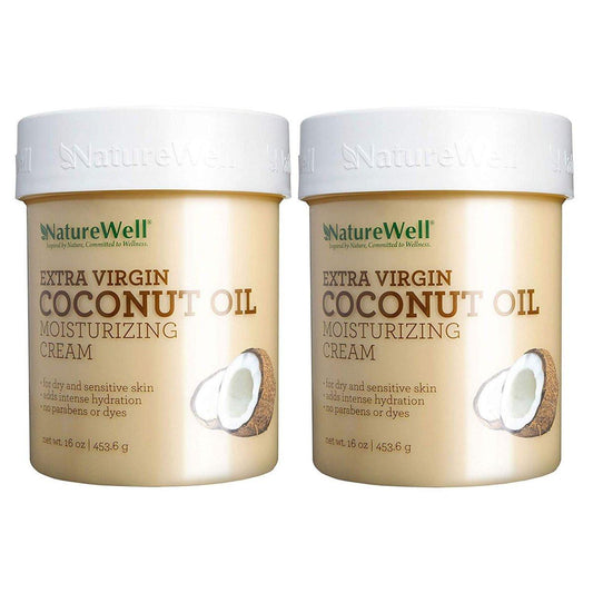 NatureWell Kokosnuss + MCT Feuchtigkeitscreme (16 Unzen) (2er-Pack)