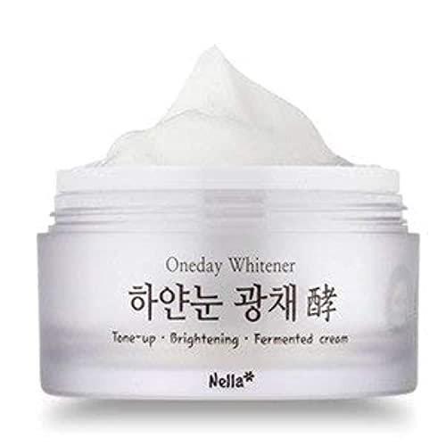 Nella Whitening and Brightening Tone-Up Cream mit fermentierten natürlichen Inhaltsstoffen, Korean Beauty, 50 ml