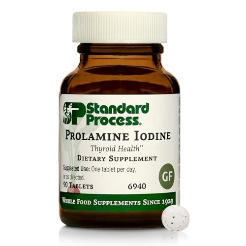 Standard Process Prolamine Iodine – Schilddrüsen-Unterstützung mit Jod – 90 Tabletten