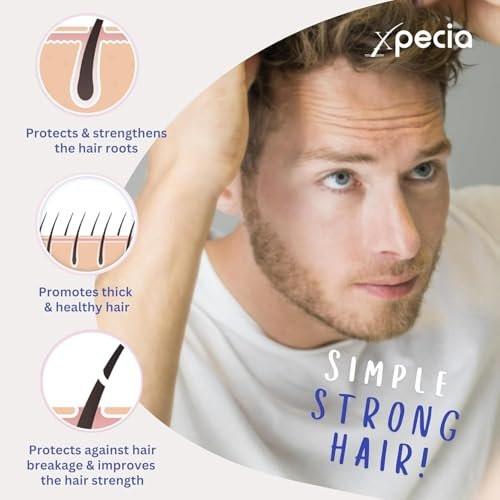XPECIA Anti-Haarausfall DHT-Blocker für Männer – Neue Haarwuchs-Formel 60 Tabletten