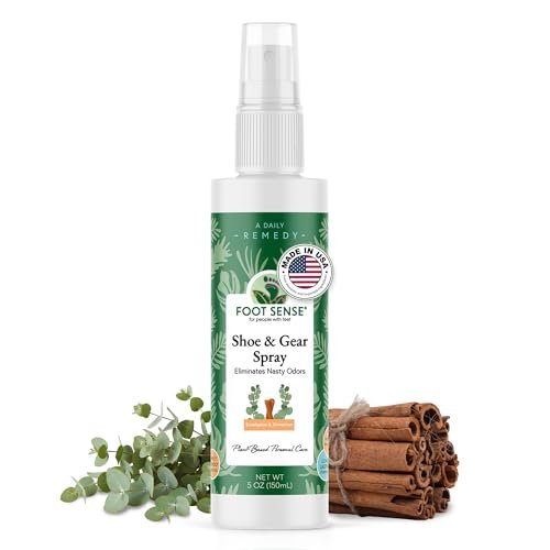 Foot Sense – Schuhdeo & Fußspray – Natürlicher Geruchsentferner für Füße, Schuhe & Sportausrüstung – Lang anhaltende Erfrischung für Erwachsene & Kinder – 150 ml