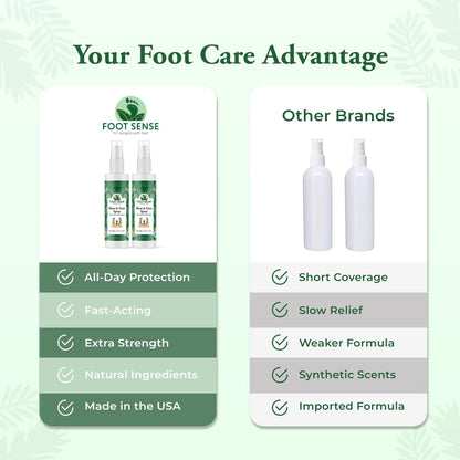 Foot Sense – Schuhdeo & Fußspray – Natürlicher Geruchsentferner für Füße, Schuhe & Sportausrüstung – Lang anhaltende Erfrischung für Erwachsene & Kinder – 150 ml