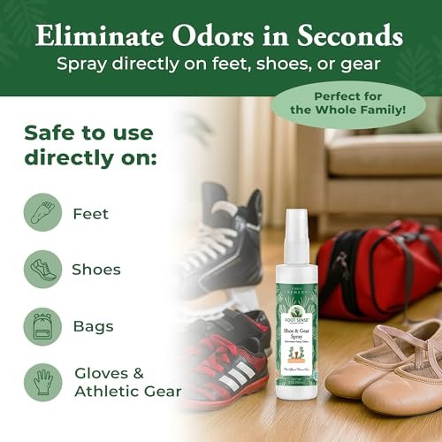 Foot Sense – Schuhdeo & Fußspray – Natürlicher Geruchsentferner für Füße, Schuhe & Sportausrüstung – Lang anhaltende Erfrischung für Erwachsene & Kinder – 150 ml