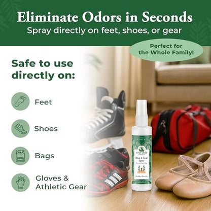 Foot Sense – Schuhdeo & Fußspray – Natürlicher Geruchsentferner für Füße, Schuhe & Sportausrüstung – Lang anhaltende Erfrischung für Erwachsene & Kinder – 150 ml
