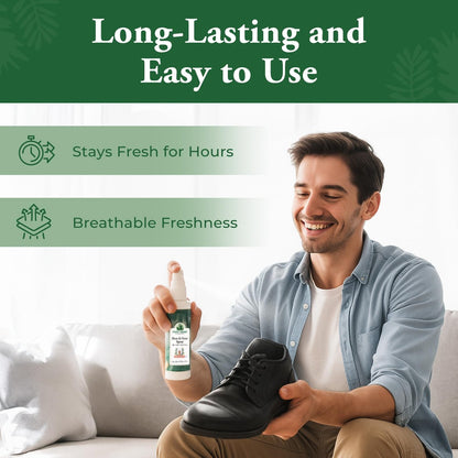Foot Sense – Schuhdeo & Fußspray – Natürlicher Geruchsentferner für Füße, Schuhe & Sportausrüstung – Lang anhaltende Erfrischung für Erwachsene & Kinder – 150 ml