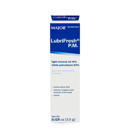 MAJOR Lubrifresh P.M. Sterile Augensalbe – Konservierungsmittelfreie Augenpflege – Trockene Augen Linderung – 3,5 g (1 Packung)