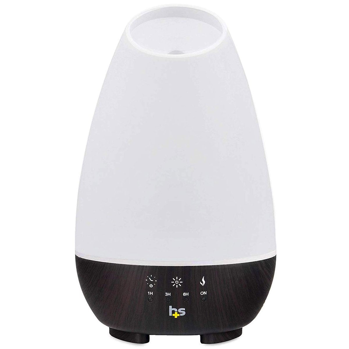 HealthSmart 500ML Essential Oil Diffuser für große Räume – Kaltnebel-Luftbefeuchter & Aromatherapie-Diffuser mit einstellbarem Timer, Nebelmodus und 7 LED-Lichtfarben, Weiß