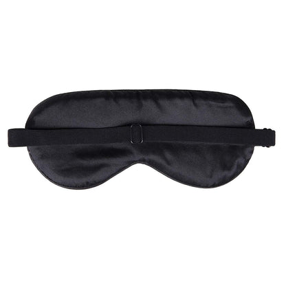 NMM Global 100% Maulbeerseide Schlafmaske – Schwarze Schlafmaske mit verstellbarem Band und Satin-Blick – Fuck Off