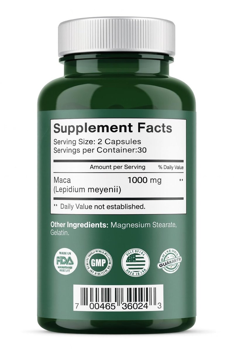 MACA Kapseln Original – Pillenform für einen größeren Po – Super Macaxl – 60 Kapseln