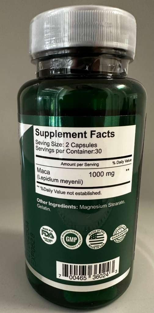 MACA Kapseln Original – Pillenform für einen größeren Po – Super Macaxl – 60 Kapseln