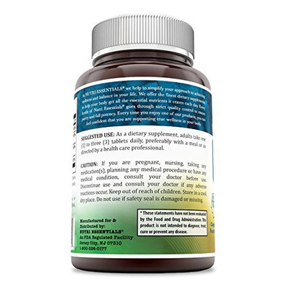 Nutri Essentials Calcium Magnesium Zink + Vitamin D3 Tabletten – Fördert starke Knochen & Zähne, unterstützt Nerven- & Muskelfunktion (300 Stück)