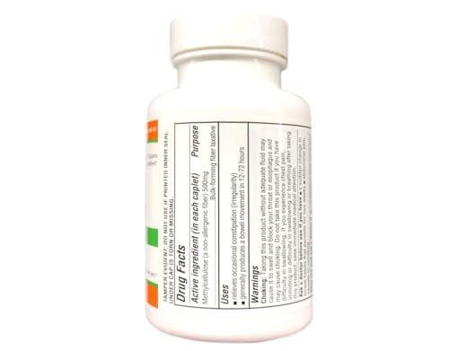 Quality Choice Fiber Therapy Caplets, 100 Stück – Sanftes Ballaststoff-Abführmittel mit Methylcellulose zur Verstopfungslinderung, glutenfrei, nicht allergieauslösend, sanft & wirksam