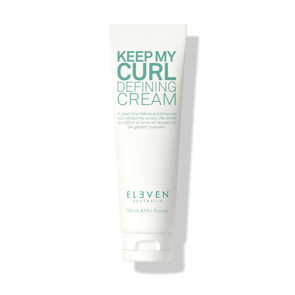 ELEVEN AUSTRALIA Keep My Curl Defining Cream – Lockencreme für Frauen und Männer, definiert Locken und Wellen, spendet Feuchtigkeit und Glanz, parfumfrei, 150 ml