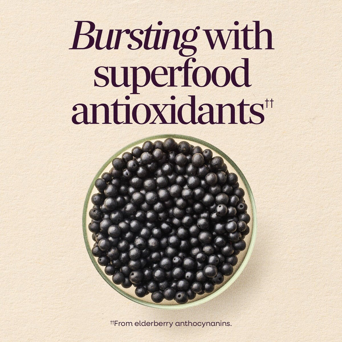Nature's Way Sambucus Kids Holunderbeeren Immun-Gummis – Tägliche Immununterstützung mit Holunderbeerenextrakt, Vitamin C und Zink für Kinder ab 2 Jahren*, 60 Gummis