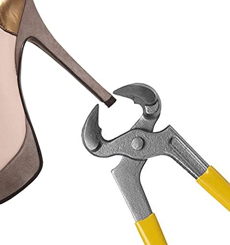 TcJ-Chen YEHAM 30 Paar Damen High Heel Schuh Ersatzspitzen (5 verschiedene Größen, 2 verschiedene Stiftdurchmesser) mit 15 cm Absatz-Zange zur Schuhreparatur