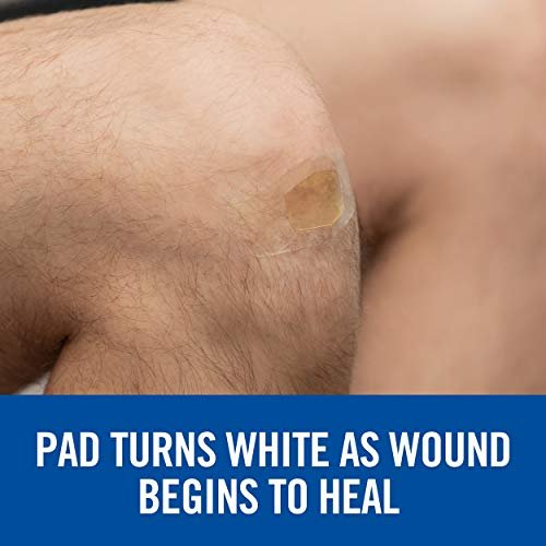 Nexcare Advanced Healing Hydrokolloid-Pads, Gel-Pad hilft Schmerzen zu lindern und Wundflüssigkeit aufzunehmen, dehnbarer Wundverband haftet auf feuchter Haut - 6 Pads