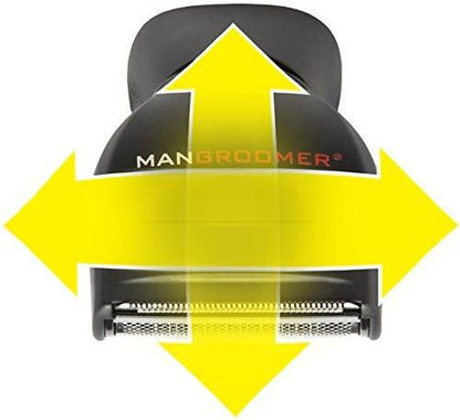 MANGROOMER Ersatz-Aufsatz für Rückenhaartrimmer – Kompletter Scherkopf mit Stoßdämpfer und sanfter Scherfolie (2-teilig, schwarz)