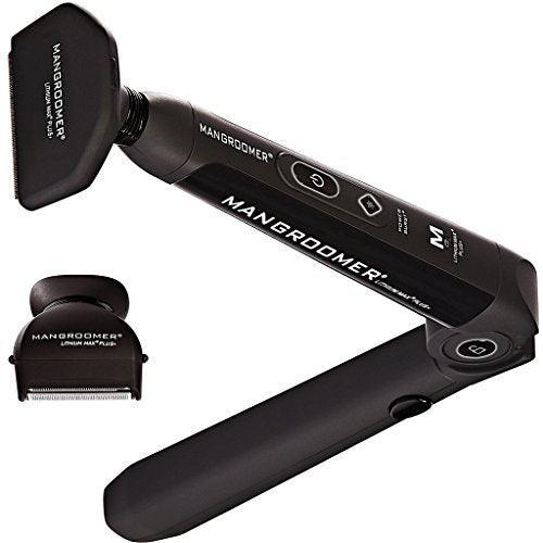 MANGROOMER Ersatz-Aufsatz für Rückenhaartrimmer – Kompletter Scherkopf mit Stoßdämpfer und sanfter Scherfolie (2-teilig, schwarz)