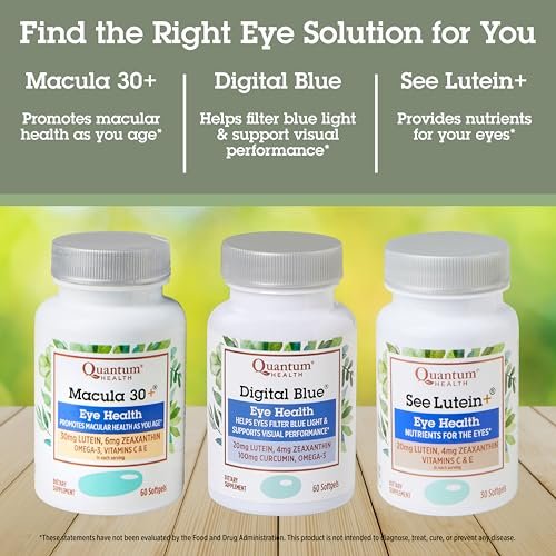 Quantum Health Digital Blue Eye Health – 60 Softgels für Augenschutz & Lutein