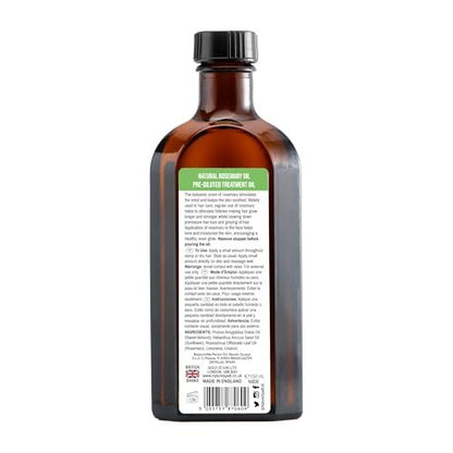 Nature Spell Rosmarinöl für Haarwachstum, vorverdünntes Haar- und Kopfhautöl pflegt trockenes, geschädigtes Haar, für Frauen und Männer, 150 ml