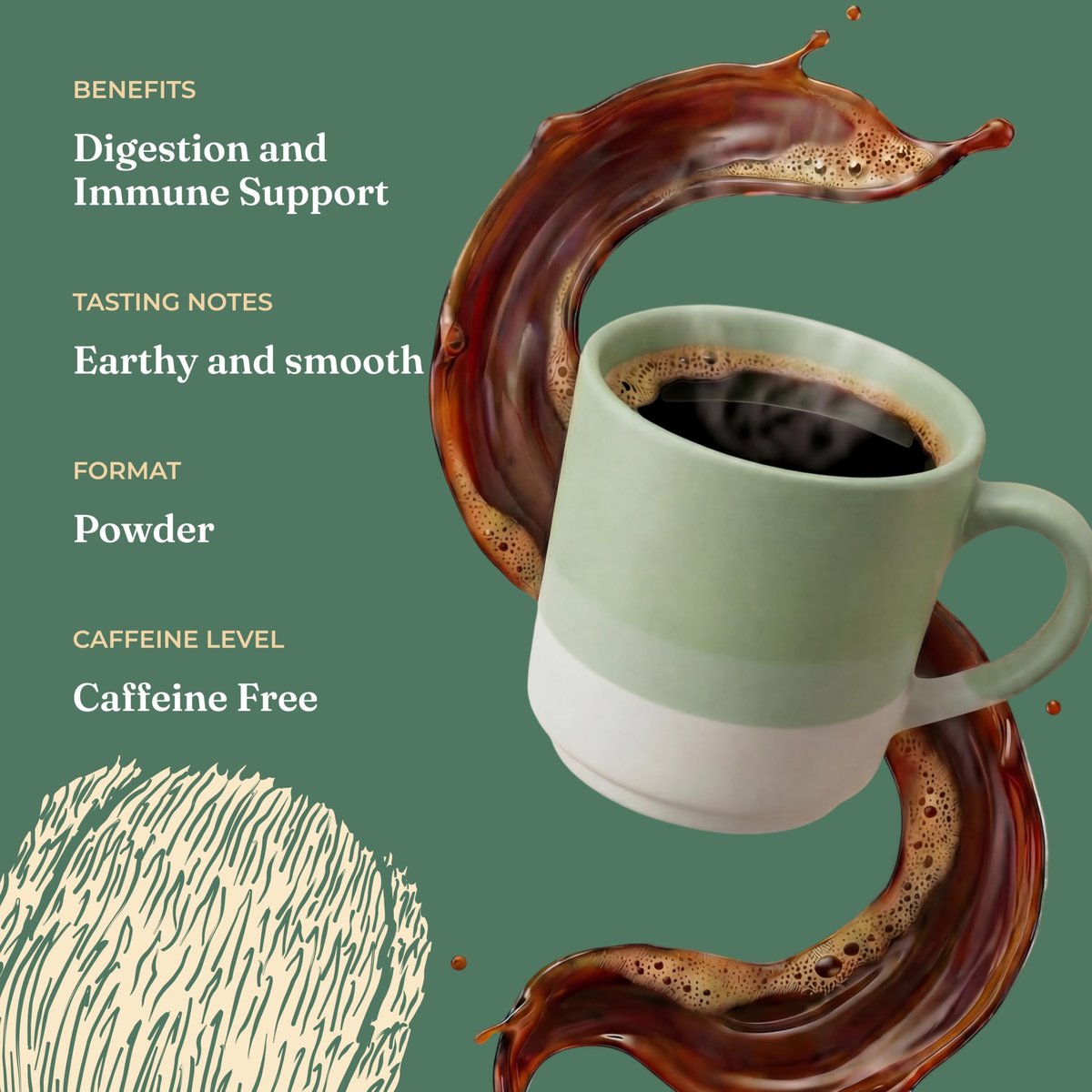 Four Sigmatic Bio-Pilz-Mischung für die Darmgesundheit | Organischer Pilzpulver-Komplex mit Truthahnschwanz, Löwenmähne, Cordyceps, Chaga, Probiotika und mehr | Natürliches Immununterstützungs-Supplement | 30 Portionen