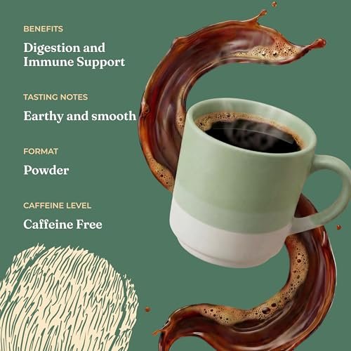 Four Sigmatic Bio-Pilz-Mischung für die Darmgesundheit | Organischer Pilzpulver-Komplex mit Truthahnschwanz, Löwenmähne, Cordyceps, Chaga, Probiotika und mehr | Natürliches Immununterstützungs-Supplement | 30 Portionen
