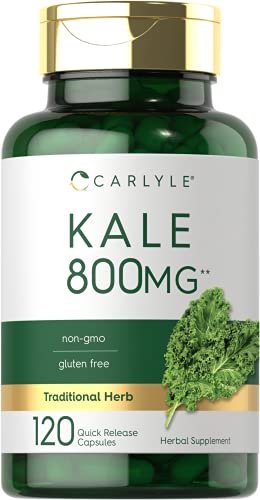 Carlyle Grünkohl Ergänzung | 120 Kapseln | Pflanzlicher Blattextrakt | Non-GMO & Glutenfrei