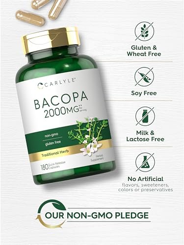 Carlyle Bacopa Monnieri Kapseln | 180 Kapseln | Glutenfrei