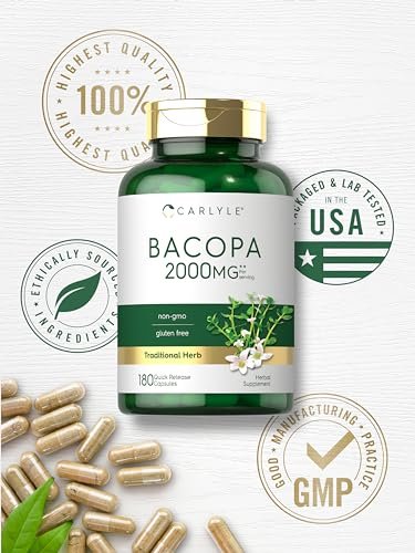 Carlyle Bacopa Monnieri Kapseln | 180 Kapseln | Glutenfrei