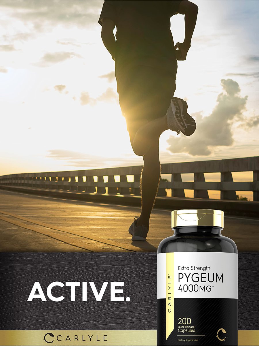 Carlyle Pygeum Africanum Rinde | 200 Kapseln | Hochwirksamer Extrakt | Non-GMO, Glutenfrei