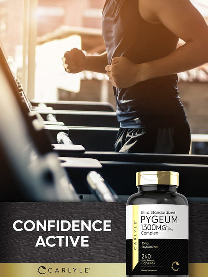Carlyle Pygeum Supplement | 240 Kapseln | Nicht-GVO, Glutenfrei | Afrikanischer Pflaumenrinden-Extrakt