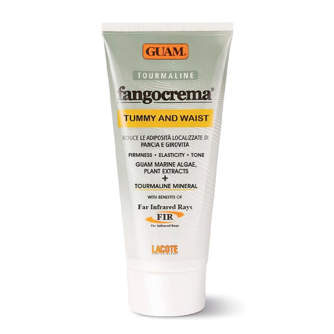 Guam Anti-Cellulite Cream für den Bauch – Heiße Hautstraffende Bauchcreme mit schwarzem Turmalin – Natürliche Cellulite- & Bauchstraffung (150 ml)