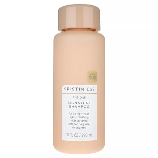 Kristin Ess Hair The One Signature Salon Sulfatfreies Shampoo für Feuchtigkeit, Geschmeidigkeit und Glanz – mit Avocadoöl – Anti-Frizz und klärend – spendet Feuchtigkeit und repariert – vegan, parabenfrei und farbsicher