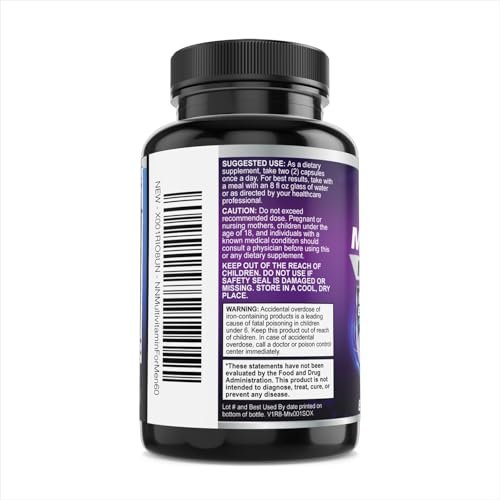 Multivitamin für Männer – Hochwertiges Nahrungsergänzungsmittel mit Vollspektrum-Formel, essentielle Vitamine A, C, D, E & Zink – Hochpotente B-Vitamine – Tägliche Multivitamine für Männer – Hergestellt in den USA – 60 Kapseln