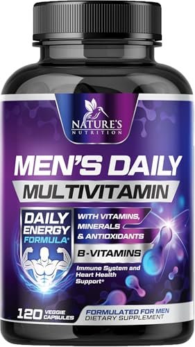 Multivitamin für Männer – Hochwertiges Präparat mit Vollspektrum-Formel, essenzielle Vitamine A, C, D, E & Zink – Hochdosierte B-Vitamine – Tägliches Multivitamin für Männer – Hergestellt in den USA – 120 Kapseln