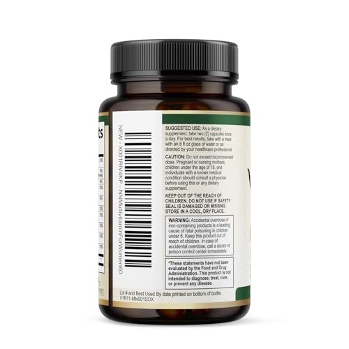 Multivitamin für Frauen – Komplettes Multi-Vitamin mit Vitamin A, C, D, E, B6, B12, Zink, Calcium & Magnesium – Tägliches Multimineral für Haar, Haut und Nägel – 60 Kapseln