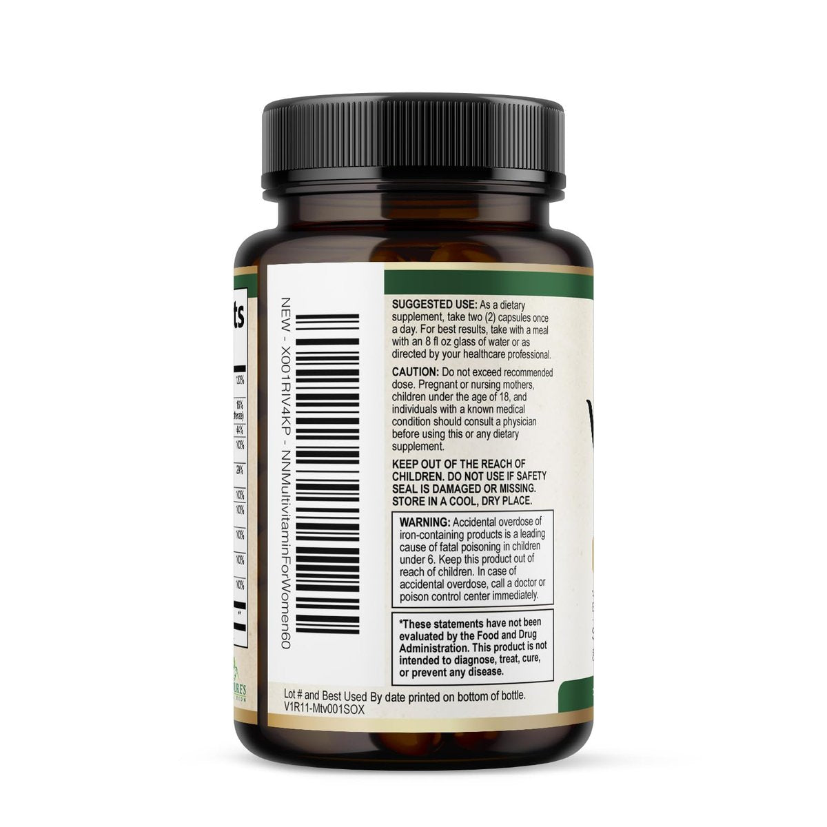 Multivitamin für Frauen – Komplettes Multi-Vitamin mit Vitamin A, C, D, E, B6, B12, Zink, Calcium & Magnesium – Tägliches Multimineral für Haar, Haut und Nägel – 60 Kapseln