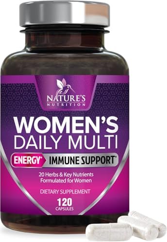 Multivitamin für Frauen – Komplettes Multi-Vitamin mit Vitamin A, C, D, E, B6, B12, Zink, Calcium & Magnesium, tägliches Multimineral für Haar, Haut und Nägel – 120 Kapseln
