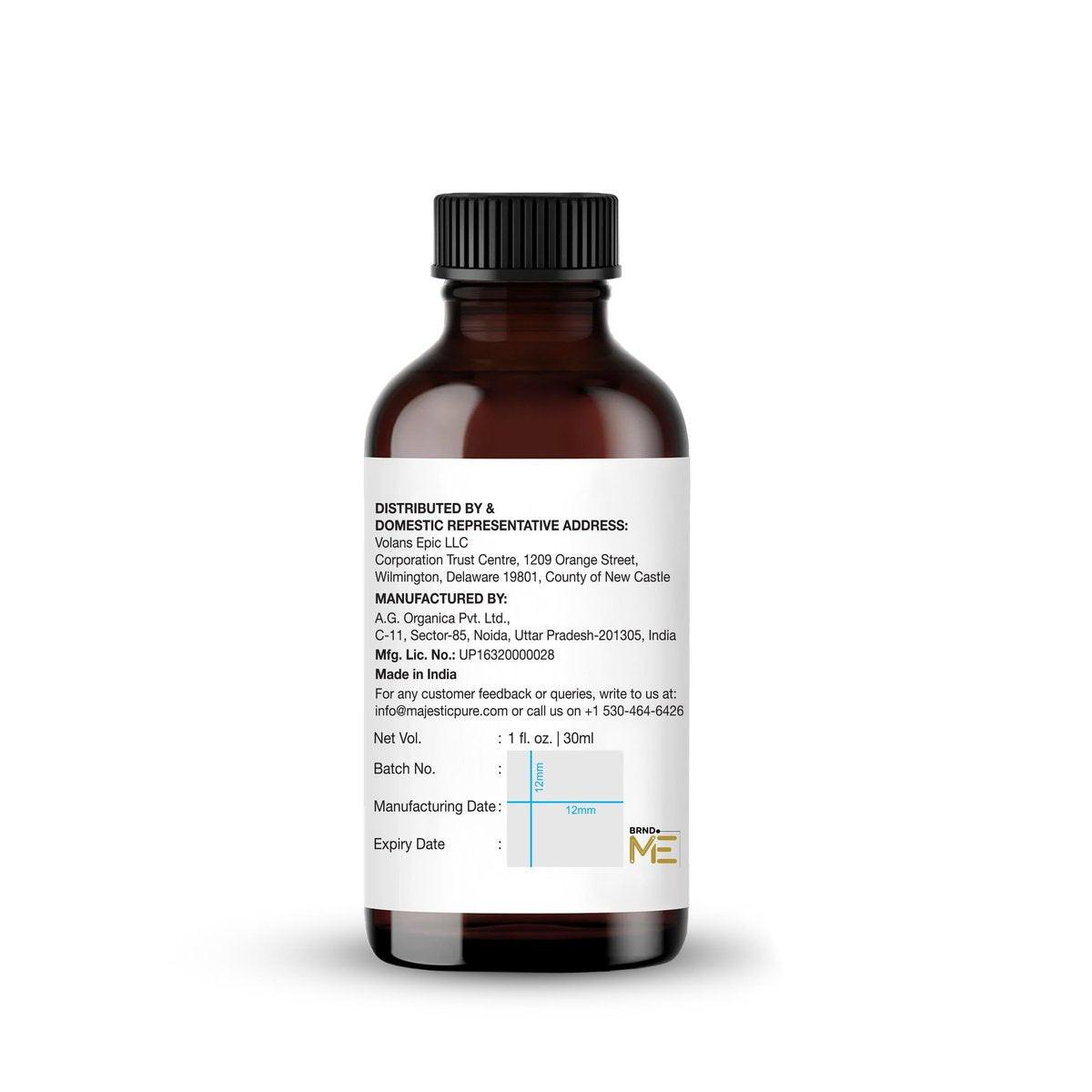 Majestic Pure Bergamot Ätherisches Öl 100% rein & natürlich – 30 ml mit Glaspipette für Diffuser, Aromatherapie, Seifen- und Kerzenherstellung
