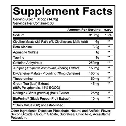 REDCON1 Total War Pre Workout, Strawberry Mango - 30 Portionen - L-Citrullin, Apfelsäure, Grüntee-Extrakt für Pump-Boost - 3,2 g Beta-Alanin zur Reduzierung von Erschöpfung für Frauen & Männer