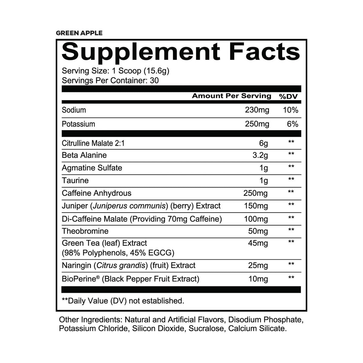 REDCON1 Total War Pre Workout, Grüner Apfel – Schnell wirkendes koffeinhaltiges Preworkout für Männer + Frauen mit Beta-Alanin – Enthält Citrullinmalat für erhöhten Pump, Durchblutung (30 Portionen)