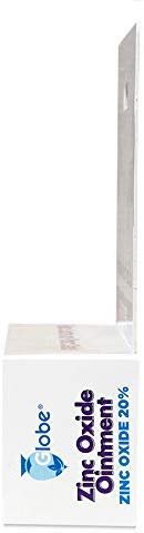 (2er-Pack) Globe Zinkoxid-Salbe 20%, 2 Unzen Tube (insgesamt 4 oz) Fortschrittlicher Hautschutz, für Windelausschlag, Linderung von Giftefeu, -sumach & -eiche, schützt vor Nässe und wunder Haut