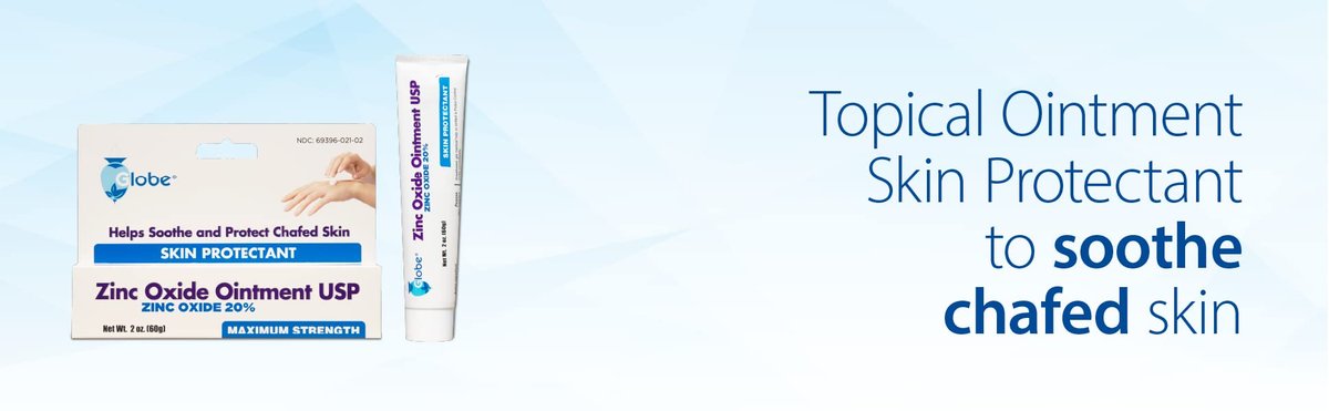 GLOBE Zinkoxid-Salbe 20%, 56,7 g Tube – Fortschrittlicher Hautschutz bei Windeldermatitis, Linderung bei Giftefeu, -sumach & -eiche, Schutz vor Nässe und wunder Haut