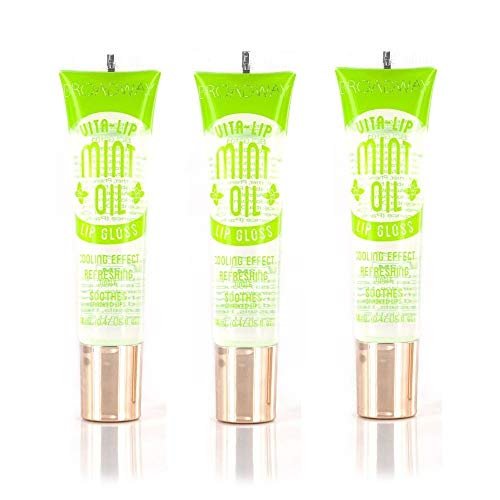 Ruby Kisses Broadway Vita-Lip Clear Lip Gloss (Mint Oil 3er Pack) – Ultra-feuchtigkeitsspendender & beruhigender Lipgloss mit Vitaminölen, hochglänzendes, nicht klebriges Finish, pflegender, glänzender Lipbalm mit Kühleffekt