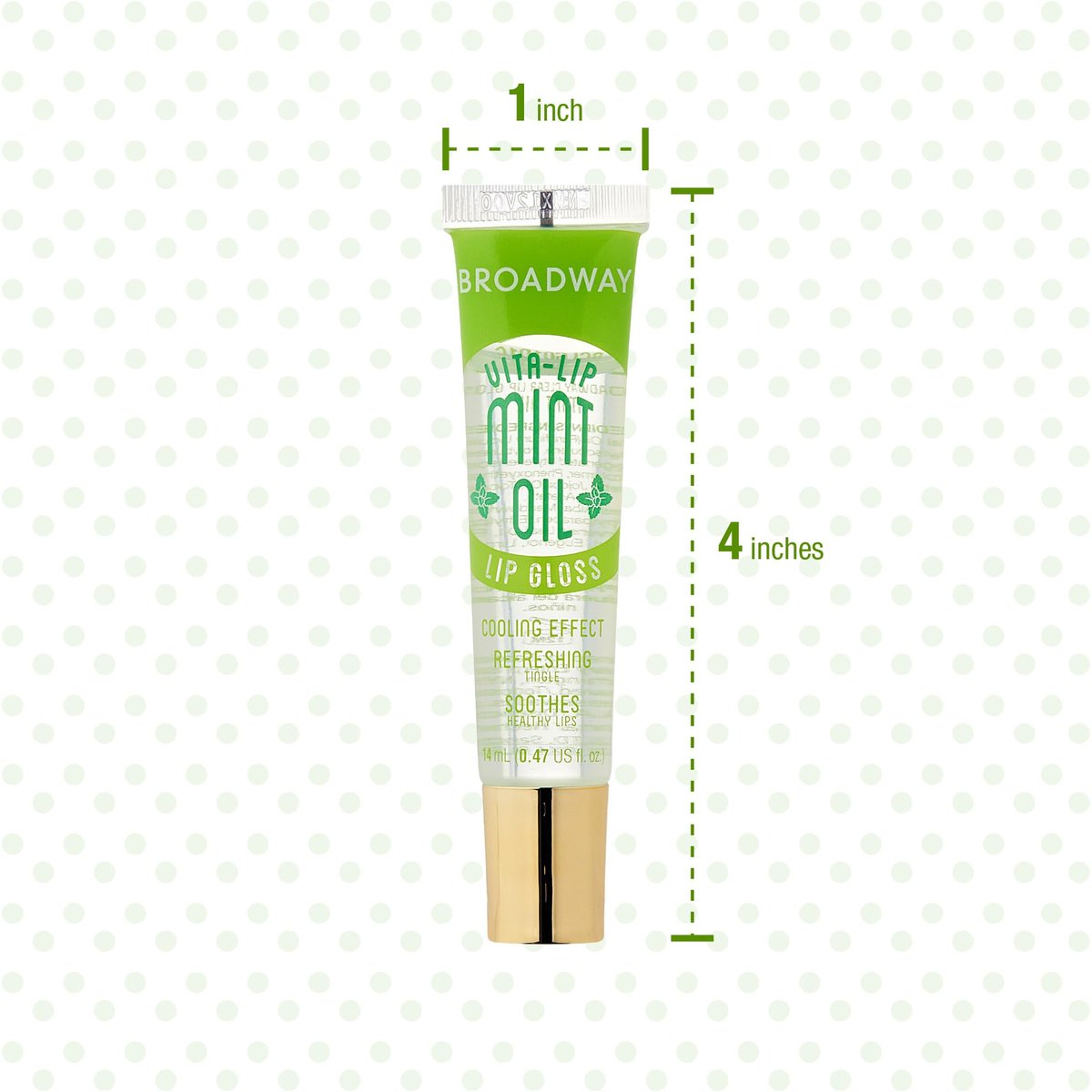 Ruby Kisses Broadway Vita-Lip Clear Lip Gloss (Mint Oil 3er Pack) – Ultra-feuchtigkeitsspendender & beruhigender Lipgloss mit Vitaminölen, hochglänzendes, nicht klebriges Finish, pflegender, glänzender Lipbalm mit Kühleffekt