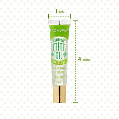 Ruby Kisses Broadway Vita-Lip Clear Lip Gloss (Mint Oil 3er Pack) – Ultra-feuchtigkeitsspendender & beruhigender Lipgloss mit Vitaminölen, hochglänzendes, nicht klebriges Finish, pflegender, glänzender Lipbalm mit Kühleffekt