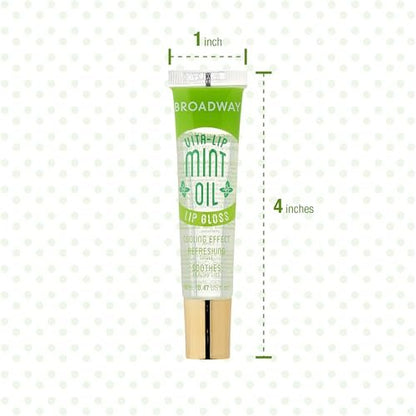 Ruby Kisses Broadway Vita-Lip Clear Lip Gloss (Mint Oil 3er Pack) – Ultra-feuchtigkeitsspendender & beruhigender Lipgloss mit Vitaminölen, hochglänzendes, nicht klebriges Finish, pflegender, glänzender Lipbalm mit Kühleffekt