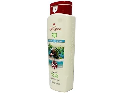 Old Spice Body Wash Fiji – 4er-Pack à 473 ml – Mit Palmduft – Herren Duschgel