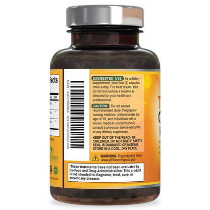 Turmeric Curcumin Supplement - 2400 mg Bio-Perine & 95% Curcuminoide - Natürliche Gelenkunterstützung, Vegan, 120 Kapseln